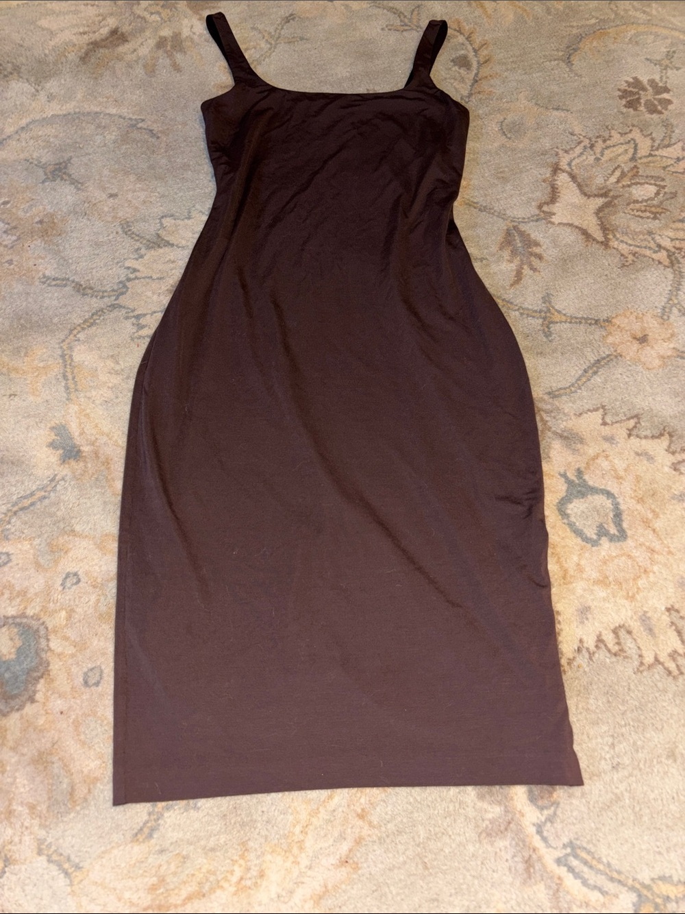 Express Brown Tank Midi Dress